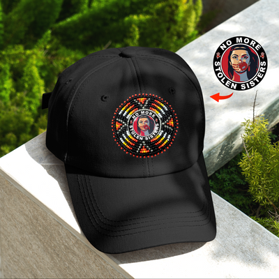 SALE 50% OFF - MMIW Baseball Cap With Patch Cotton Unisex Native American Style