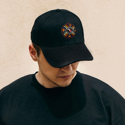 SALE 50% OFF - Feather Baseball Cap With Patch Cotton Unisex Native American Style