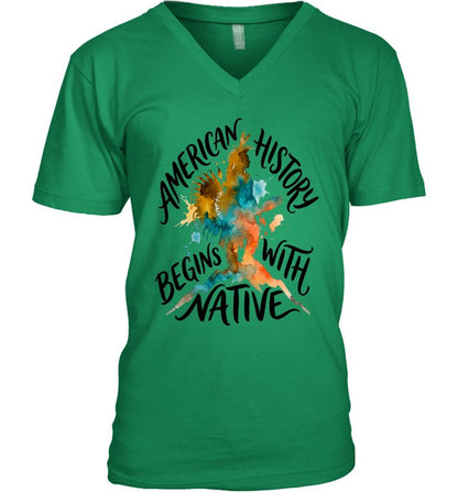 AMERICAN HISTORY BEGINS WITH NATIVE