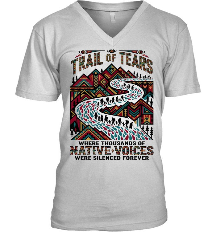 TRAIL OF TEARS WHERE THOUSANDS OF NATIVE VOICES WERE SILENCED FOREVER