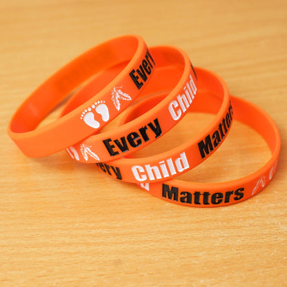 SALE OFF 50% - MMIW No More Stolen Sisters Silicone Wristband - Debossed Color V001