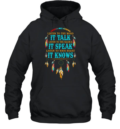 LISTEN TO THE WIND IT TALK LISTEN TO THE SILENCE IT SPEAK LISTEN TO YOUR HEART IT KNOWS