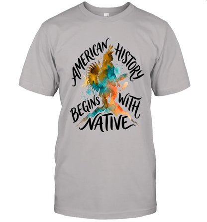 AMERICAN HISTORY BEGINS WITH NATIVE