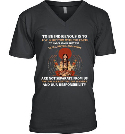 TO BE INDIGENOUS IS TO LIVE IN RHYTHM WITH THE EARTH TO UNDERSTAND THAT THE TREES, RIVERS, AND WINDS ARE NOT SEPARATE FROM US THEY ARE OUR RELATIVES, OUR TEACHERS AND OUR RESPONSIBILITY