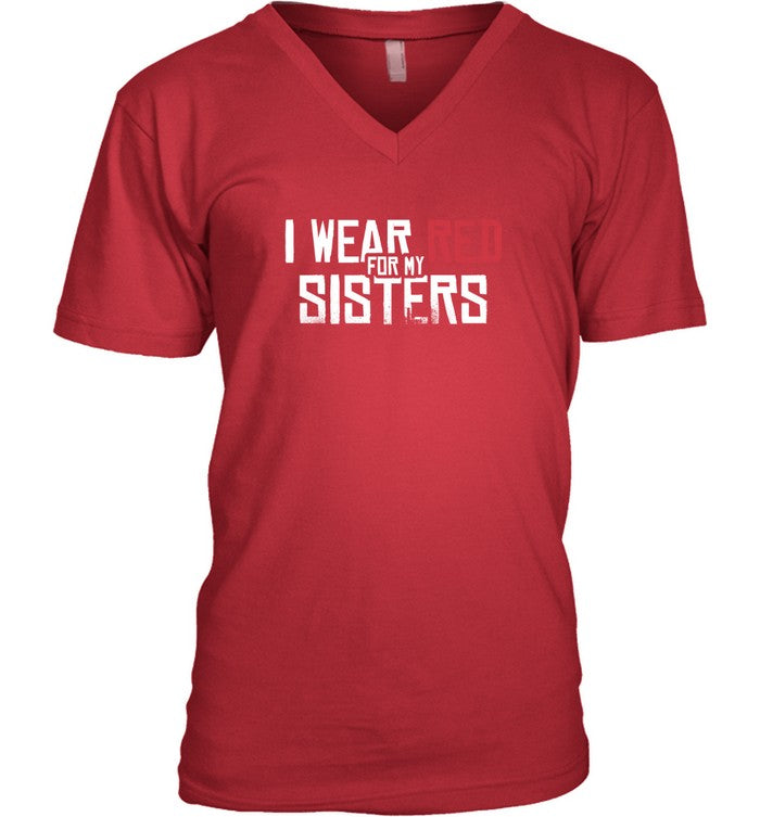 I WEAR RED FOR MY SISTERS - NO MORE STOLEN SISTERS - TWO SIDES