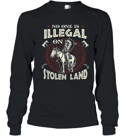 NO ONE IS ILLEGAL ON ITOLEN LAND
