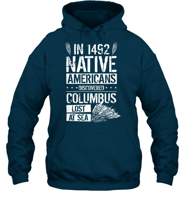 IN 1492 NATIVE AMERICANS DISCOVERED COLUMBUS LOST AT SEA