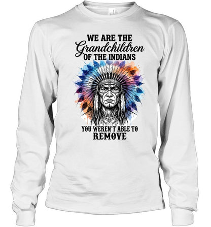 WE ARE THE Grandchildren OF THE INDIANS YOU WEREN'T ABLE TO REMOVE
