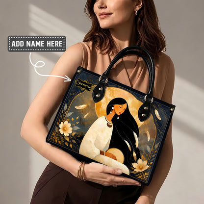 Lunar Woman Grace Personalized Leather Bag - Q1579