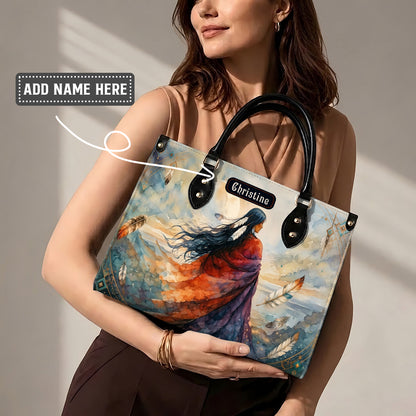 Journey of the Soul Personalized Leather Bag