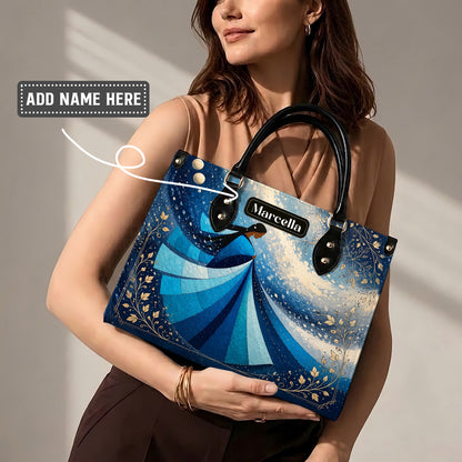 Winter Wind Woman Personalized Leather Bag