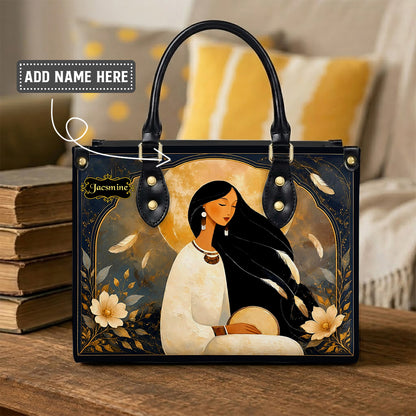 Lunar Woman Grace Personalized Leather Bag - Q1579