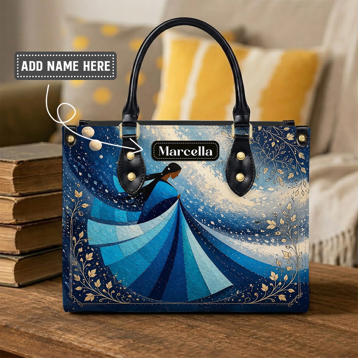 Winter Wind Woman Personalized Leather Bag