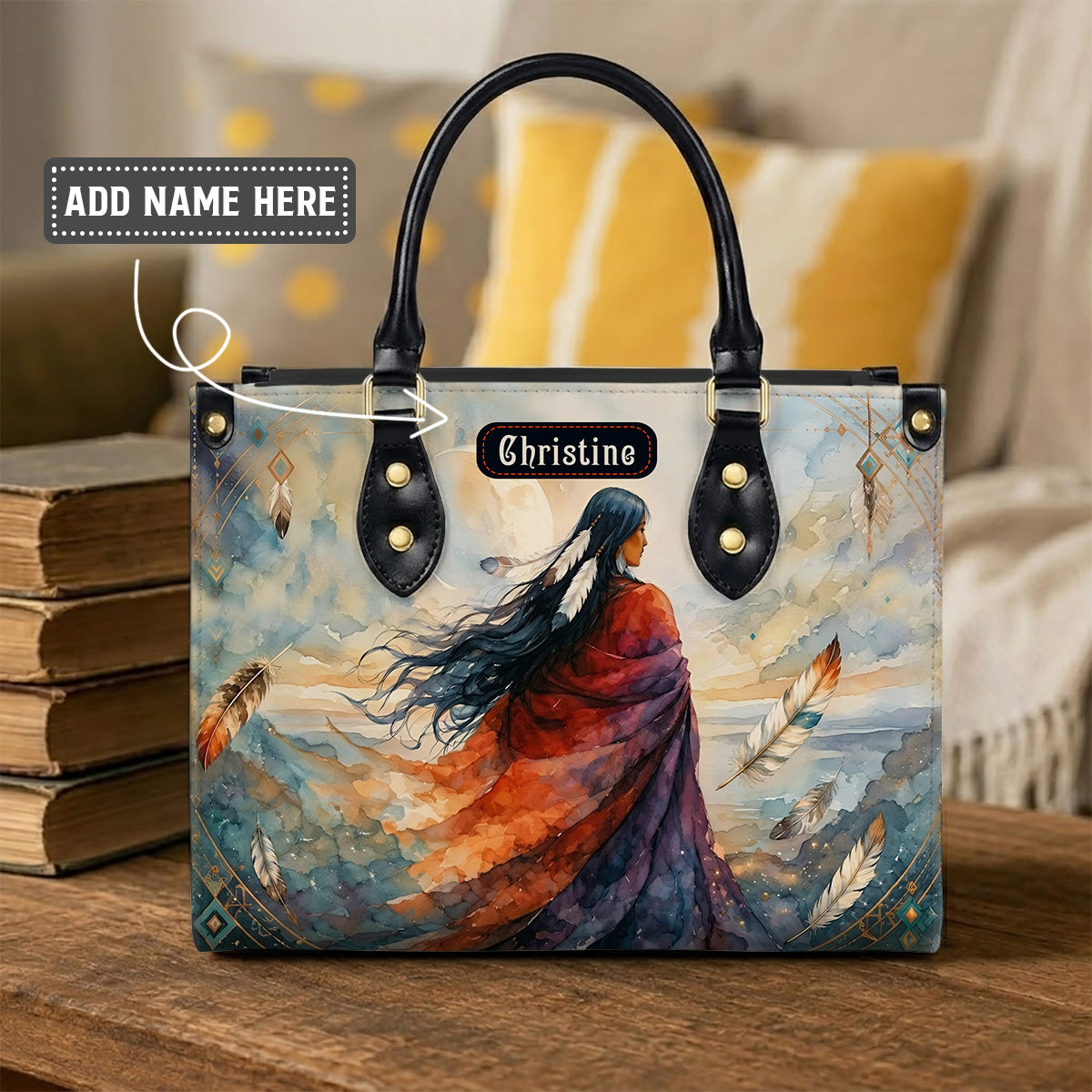 Journey of the Soul Personalized Leather Bag