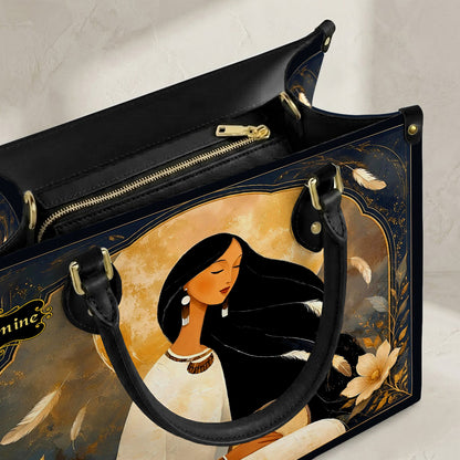Lunar Woman Grace Personalized Leather Bag - Q1579