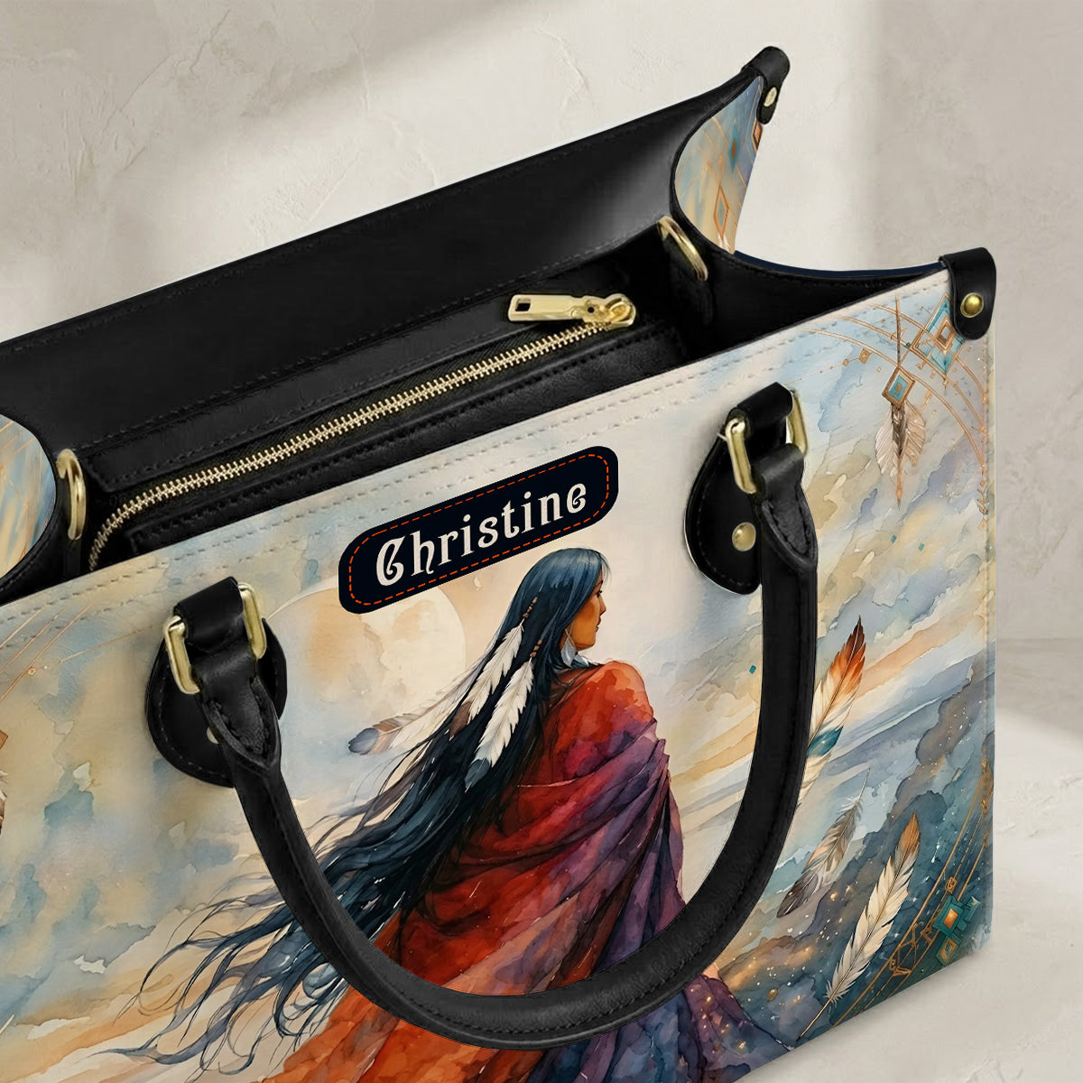 Journey of the Soul Personalized Leather Bag