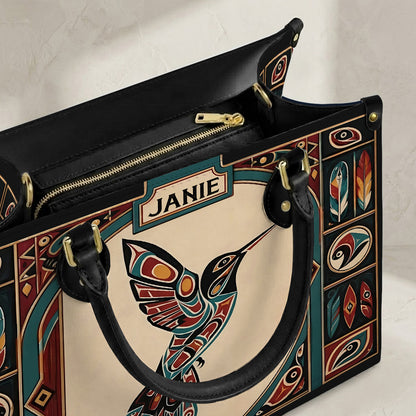 Hummingbird Heritage Flight Personalized Leather Bag - Q1579