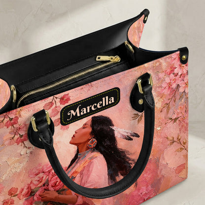 Rose Woman Elegance Personalized Leather Bag