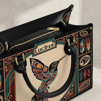 Hummingbird Heritage Flight Personalized Leather Bag