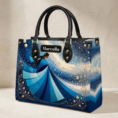 Winter Wind Woman Personalized Leather Bag