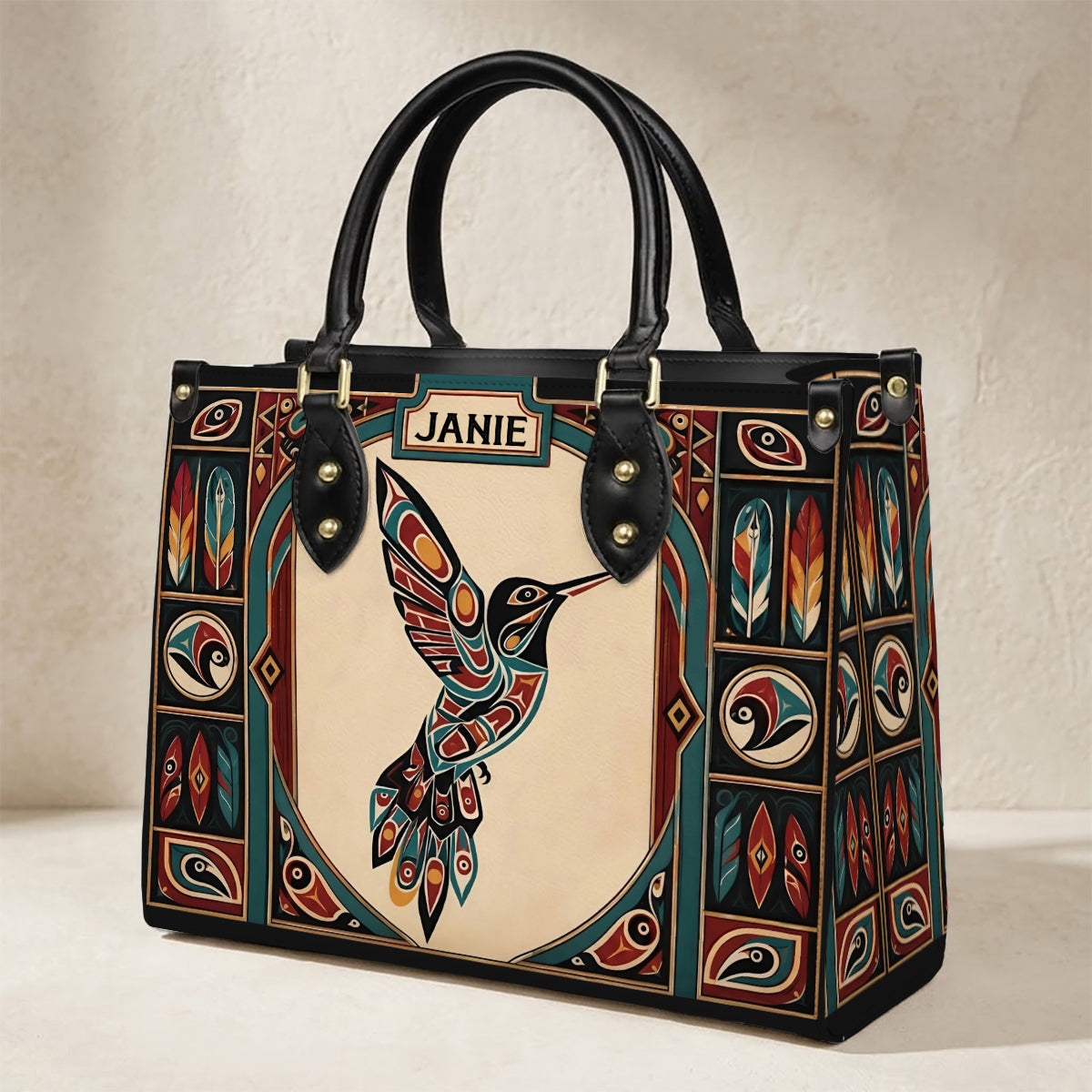 Hummingbird Heritage Flight Personalized Leather Bag - Q1579