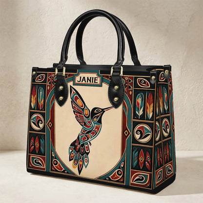 Hummingbird Heritage Flight Personalized Leather Bag - Q1579