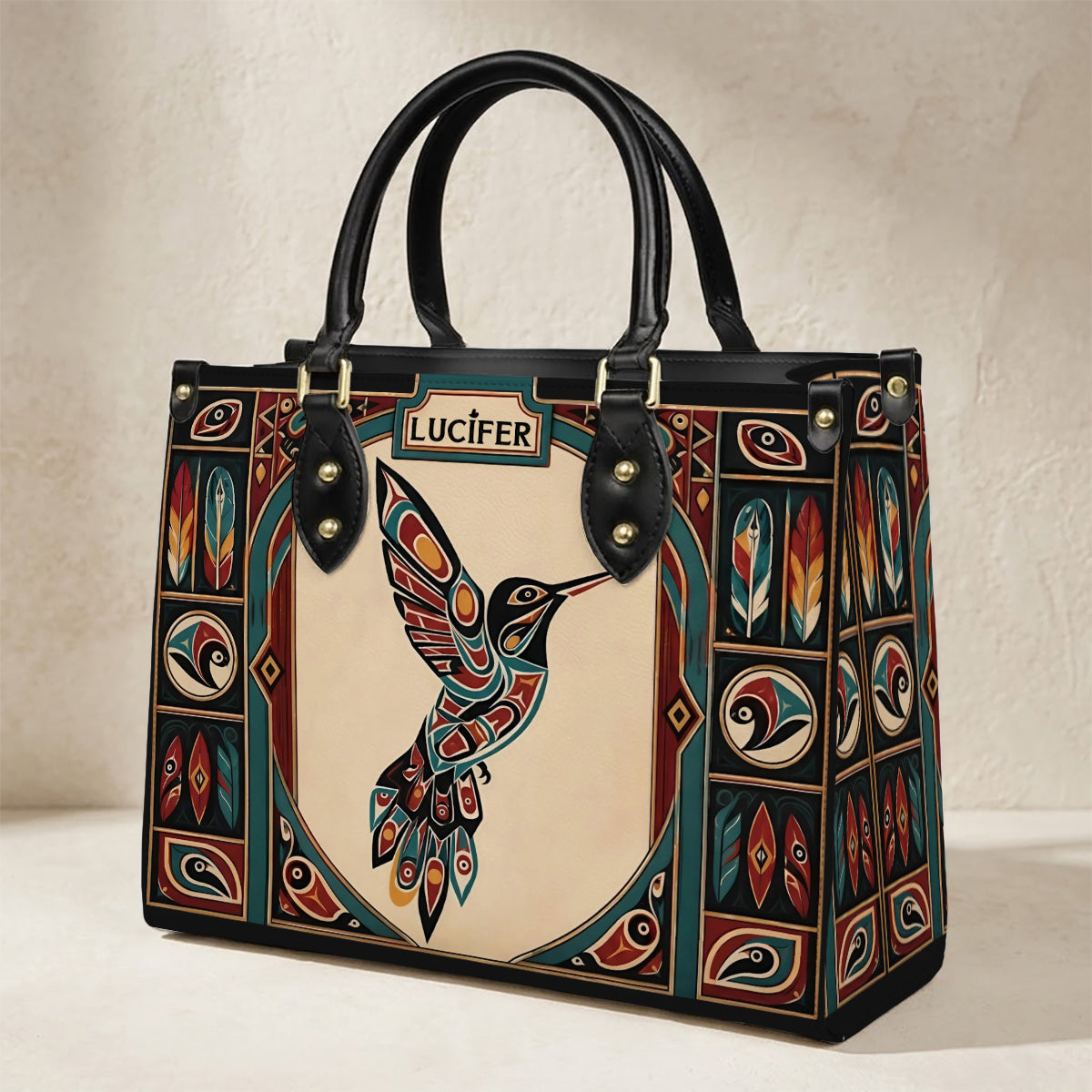 Hummingbird Heritage Flight Personalized Leather Bag