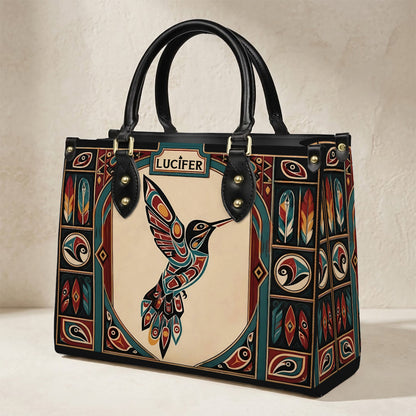 Hummingbird Heritage Flight Personalized Leather Bag