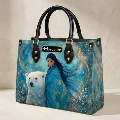 Arctic Woman Grace Personalized Leather Bag