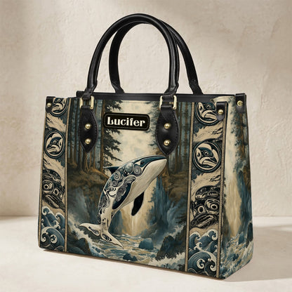 Orca Ocean Legacy Personalized Leather Bag