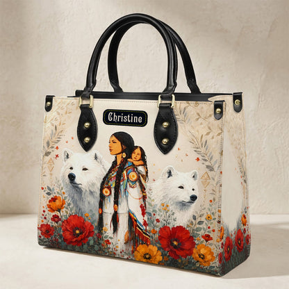 Motherhood Wild Grace Personalized Leather Bag
