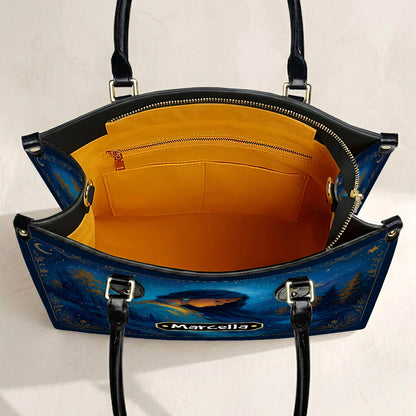 Turquoise Woman Grace Personalized Leather Bag