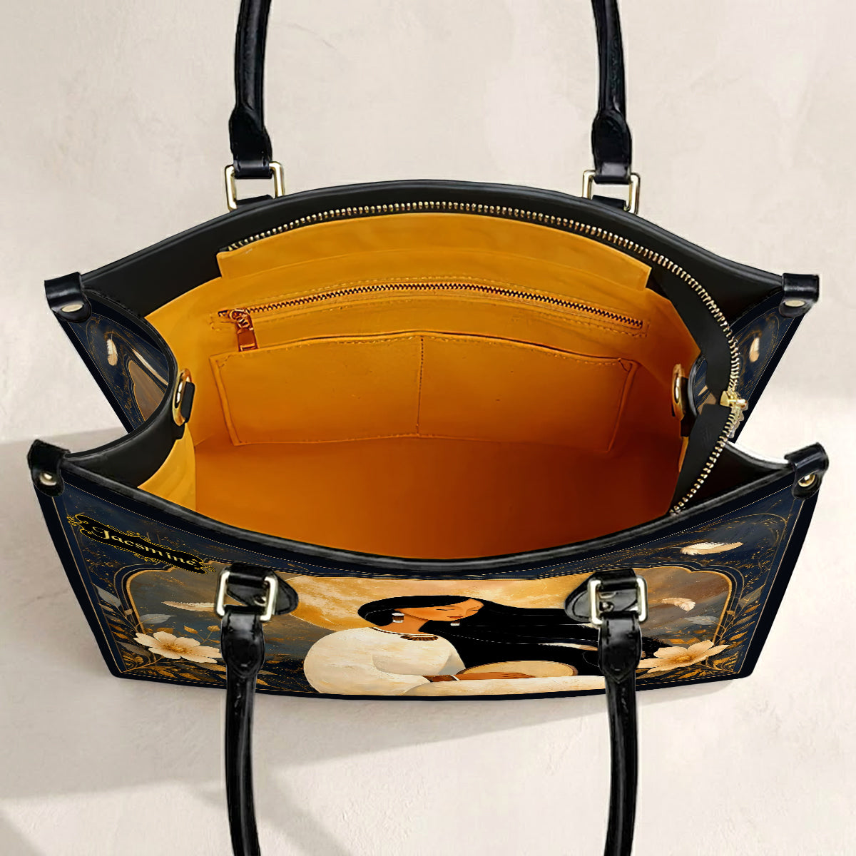 Lunar Woman Grace Personalized Leather Bag - Q1579