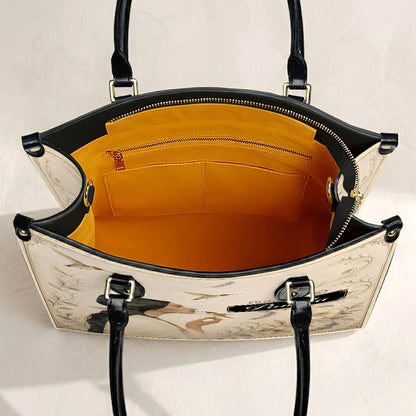 Whispering Hummingbird Soul Personalized Leather Bag