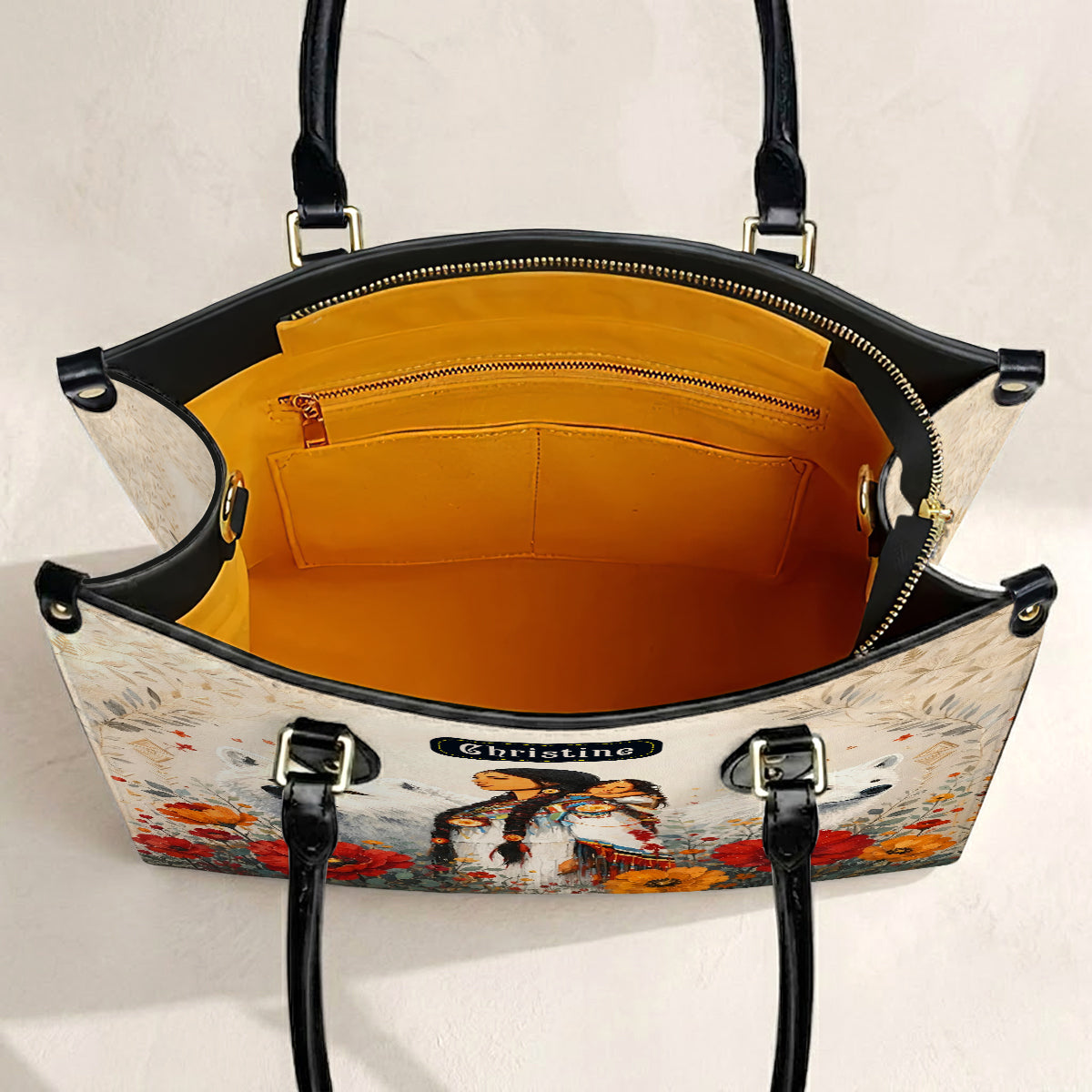 Motherhood Wild Grace Personalized Leather Bag
