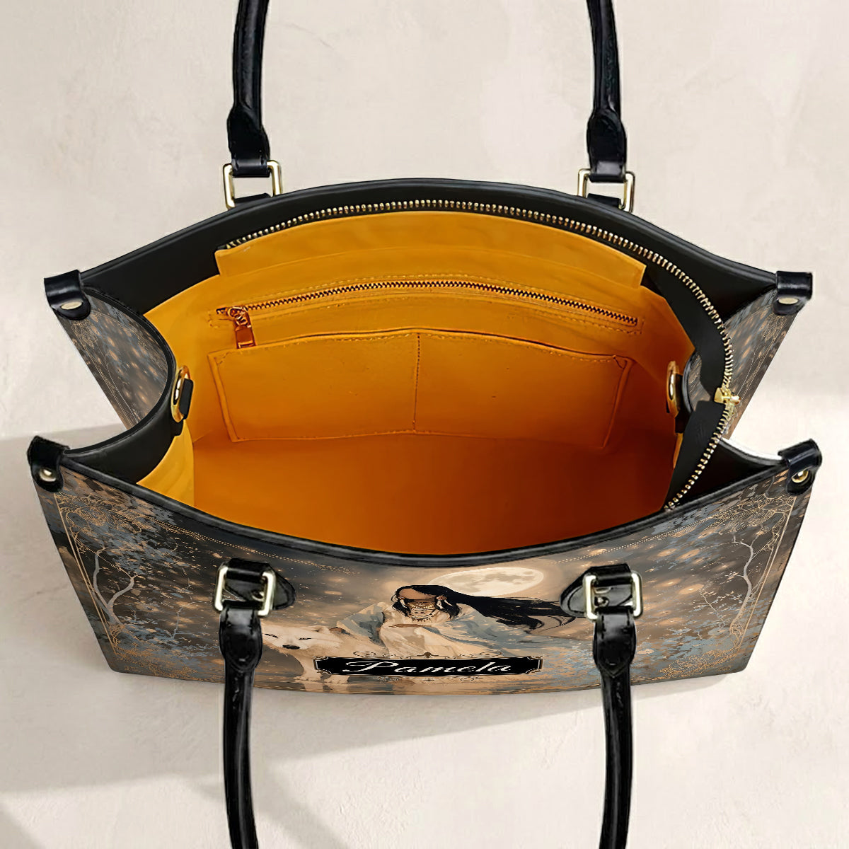 Silver Frost Woman Personalized Leather Bag