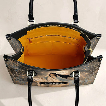 Silver Frost Woman Personalized Leather Bag