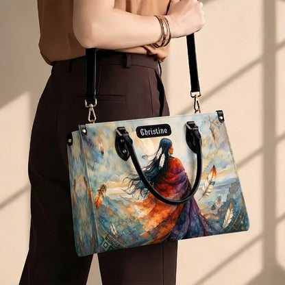 Journey of the Soul Personalized Leather Bag