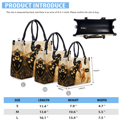 Whispering Fox Woman Personalized Leather Bag