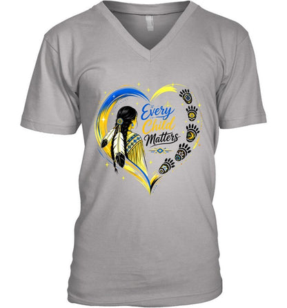 Native Heritage Feather Heart T-Shirt