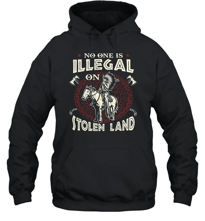 NO ONE IS ILLEGAL ON ITOLEN LAND