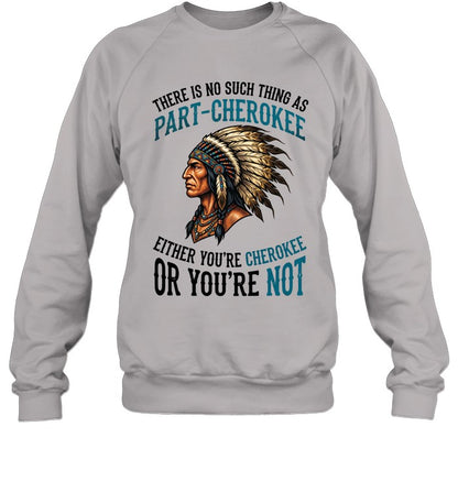 THERE IS NO SUCH THING AS PART-CHEROKEE EITHER YOU'RE CHEROKEE OR YOU'RE NOT