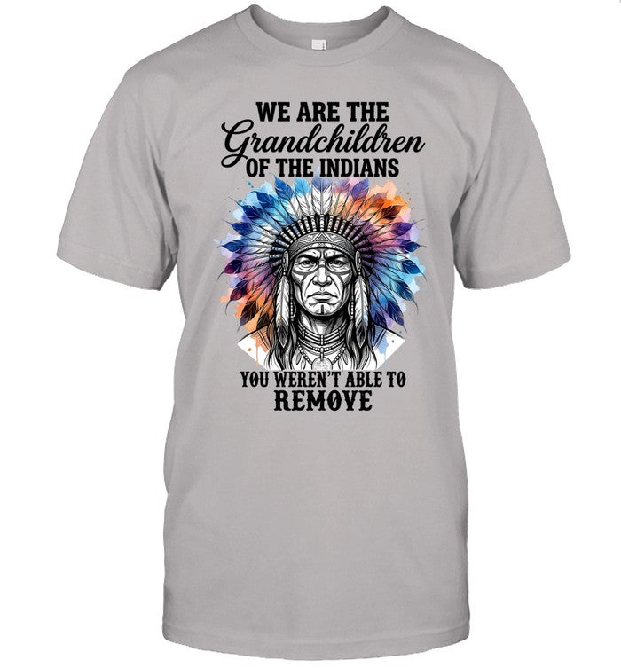 WE ARE THE Grandchildren OF THE INDIANS YOU WEREN'T ABLE TO REMOVE