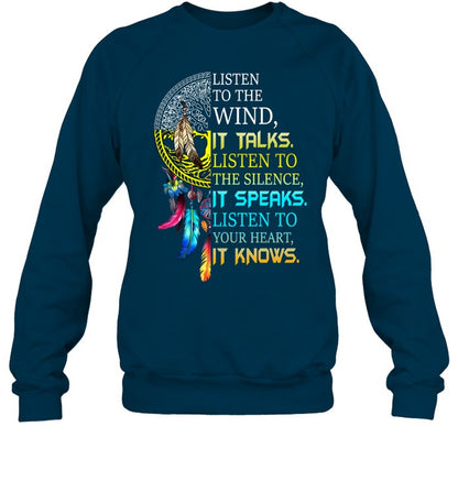 LISTEN TO THE WIND, IT TALKS. LISTEN TO THE SILENCE, IT SPEAKS. LISTEN TO YOUR HEART, IT KNOWS.