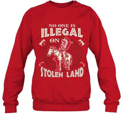 NO ONE IS ILLEGAL ON ITOLEN LAND