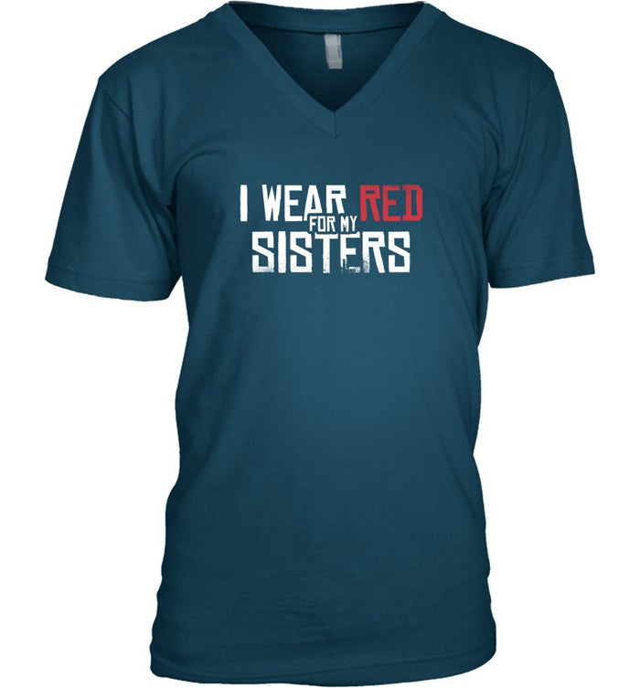 I WEAR RED FOR MY SISTERS - NO MORE STOLEN SISTERS - TWO SIDES