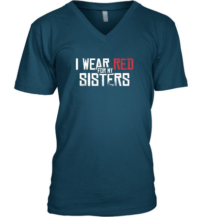 I WEAR RED FOR MY SISTERS - NO MORE STOLEN SISTERS - TWO SIDES