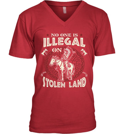 NO ONE IS ILLEGAL ON ITOLEN LAND