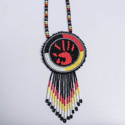 SALE 50% OFF - MMIW Handprint Beaded Handmade Choker Necklace Premium For Women Native American Style