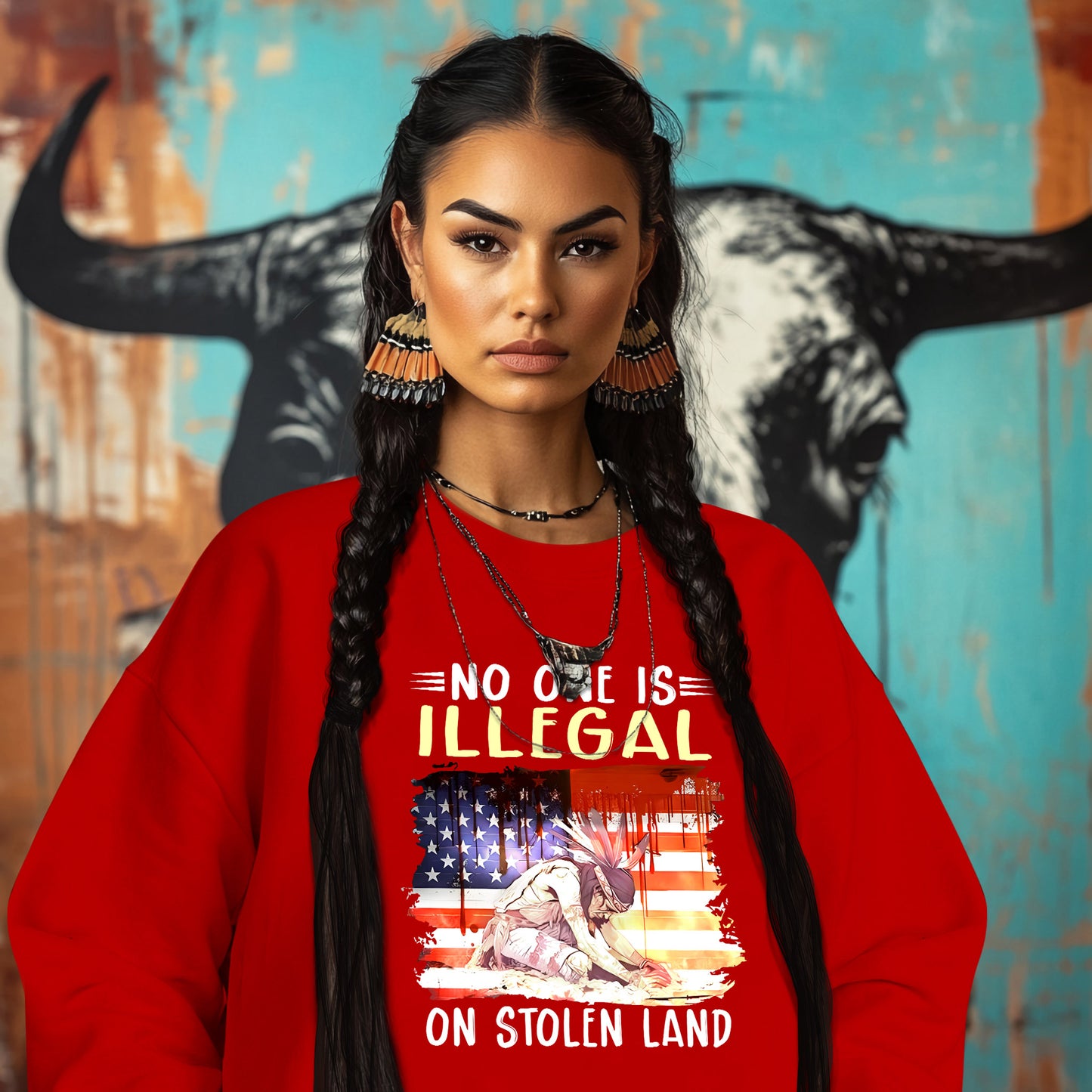 NO ONE IS ILLEGAL ON STOLEN LAND